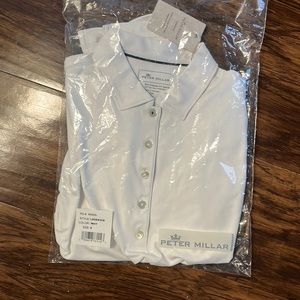 Women’s small white Peter Millar polo